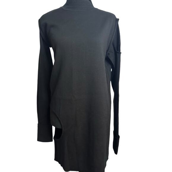 Rick Owens Subhuman Pullover Dress Black FW17 size XS Virgin Wool Knit - Picture 15 of 15